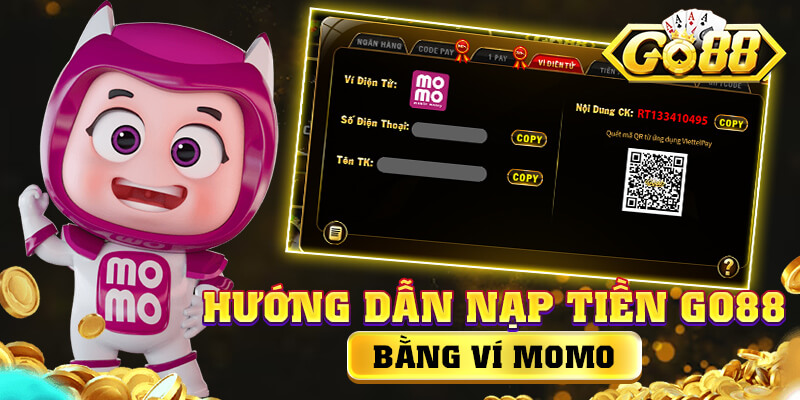 Thông tin nạp tiền Go88 thông qua ví MoMo