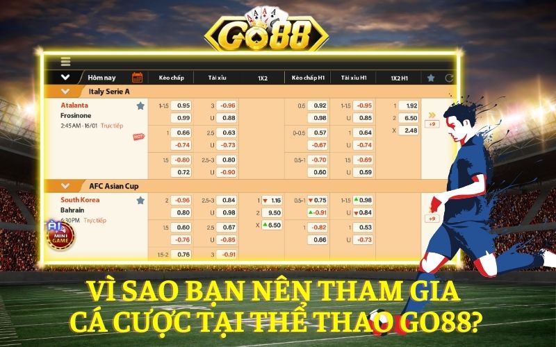 Thể thao Go88 - Sân chơi cá độ đỉnh cao hàng đầu hiện nay